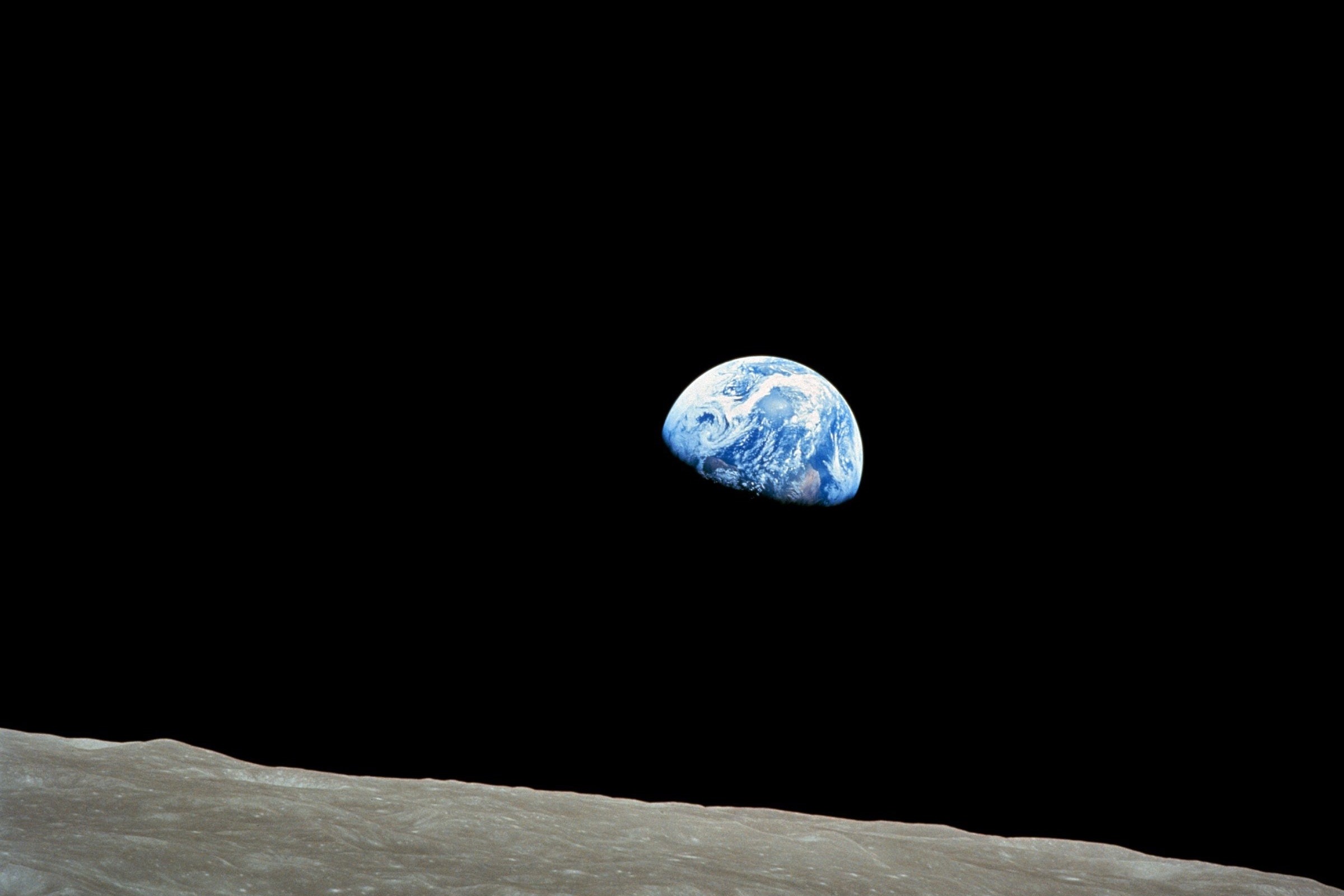 Earth as viewed from the Moon